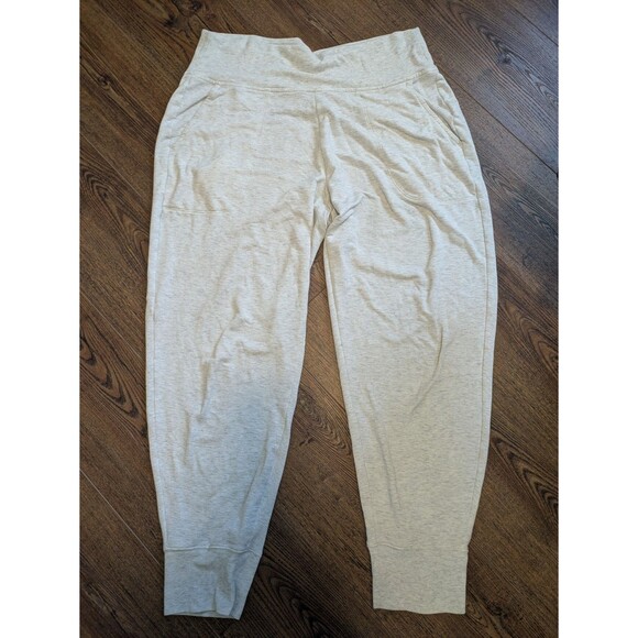 ATHLETA pants joggers coaster luxe high rise nirvana fabric fog gray heather L - Picture 4 of 5